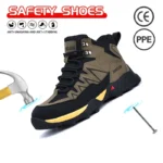 ⁦EOCENE Industrial Safety Boots Oil Resistant Steel Toe – אוקסין נעלי בטיחות מגף עבודה⁩ – תמונה ⁦5⁩